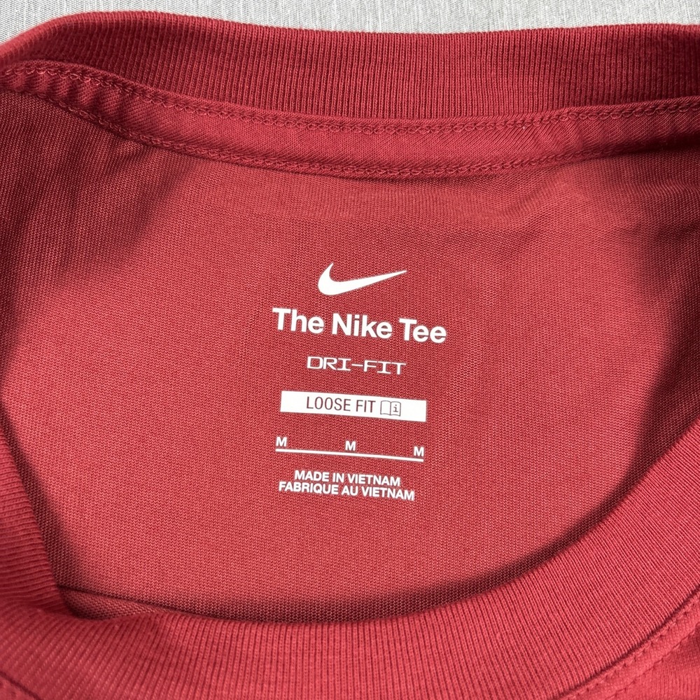 USC Trojans Nike Women's Athletic Dri-FIT Cropped Loose T-Shirt Cardinal - Sz M - Picture 8 of 12